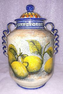 Vase with Fruit Designs
