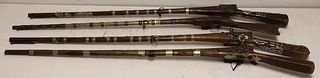 Lot Of 4 Antique Middle Eastern Style Rifles