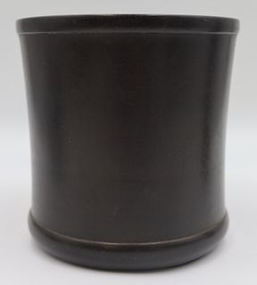 Chinese Hardwood Brush Pot.