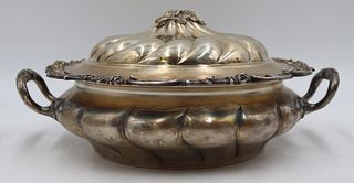 SILVER. Signed German .800 Silver Tureen.