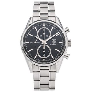 TAG HEUER CARRERA CHRONOGRAPH WATCH IN STEEL REF. CAR2110-3  Movement: automatic