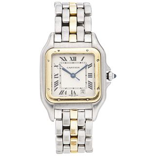 CARTIER PANTHÈRE LADY WATCH IN STEEL AND 18K YELLOW GOLD  Movement: quartz
