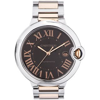 CARTIER BALLON BLEU WATCH IN STEEL AND 18K PINK GOLD REF. 3001  Movement: automatic