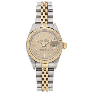 ROLEX OYSTER PERPETUAL DATEJUST LADY WATCH IN STEEL AND 18K YELLOW GOLD REF.79173, CA. 2000  Movement: automatic