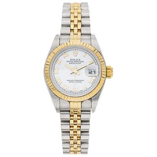 ROLEX OYSTER PERPETUAL DATEJUST LADY WATCH IN STEEL AND 18K YELLOW GOLD REF. 79173, CA. 2002  Movement: automatic