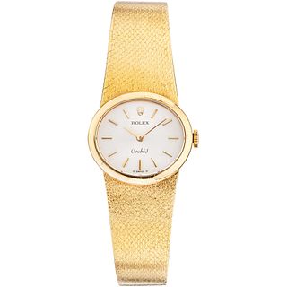 ROLEX ORCHID WATCH IN 18K YELLOW GOLD Movement: manual. Weight: 51.2 g