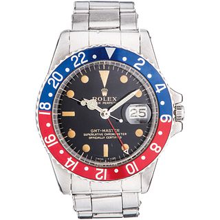 ROLEX OYSTER PERPETUAL GMT-MASTER WATCH IN STEEL REF. 1675, C.A. 1964 - 1965  Movement: automatic