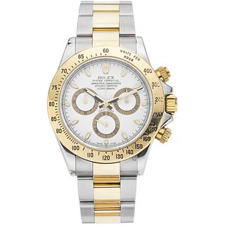 ROLEX OYSTER PERPETUAL COSMOGRAPH DAYTONA WATCH IN STEEL AND 18K YELLOW GOLD REF. 116523, CA. 2007 - 2008  Movement: automatic