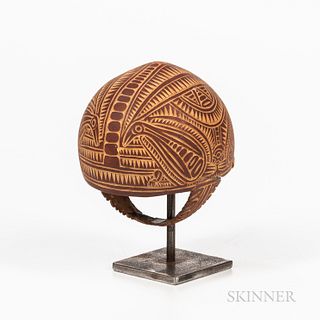 Carved New Guinea Coconut Cup