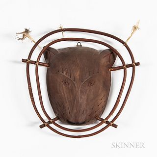 Yupik Wood Bear Effigy Dance Mask