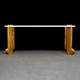 Neoclassical Style Bronze Console Table