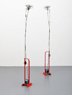 Pair of Achille Castiglioni "Toio" Floor Lamps