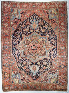 Antique Persian Serapi Area Rug, 9'4'' x 12'5''