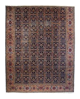 Vintage Persian Tabriz, 8’10" x 11’2"