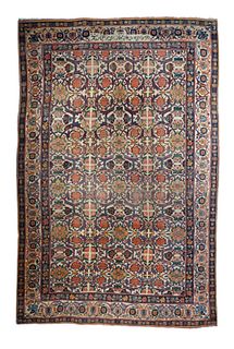 Antique Persian Bidjar, 9'8" x 14’6"