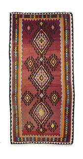 Vintage Persian Kilim, 5’4” x 10’6”