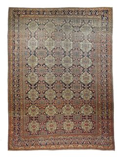 Antique Persian Mohtasham Kashan Rug, 7'6" x 10’3”