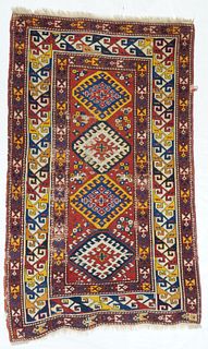 Antique Caucasian Kazak, 3’7" x 5’10"