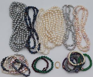 JEWELRY. Assorted Grouping of Pearl Jewelry.