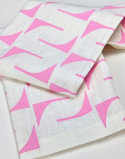 Linen Tea Towel / Pink