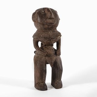 Africa, Cameroon, Congo, Wooden Ancestor Figure, Late 20th Century