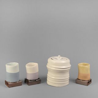 James Makins and John Stephenson, Four Ceramic Vessels