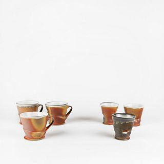 Matt Long, Three Tea Bowls and Three Handled Mugs