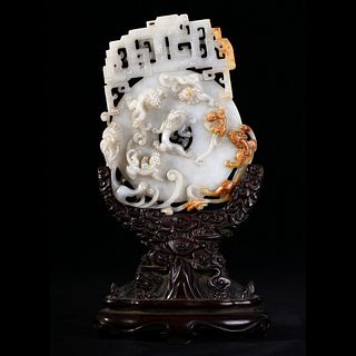 A WHITE JADE CHILONG DISC