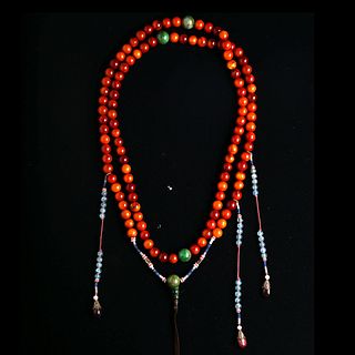 AN AMBER OFFICIAL'S NECKLACE