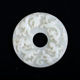A WHITE JADE CHILONG DISC