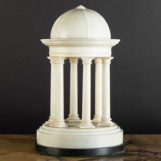 Italian Carrara Marble Model of a Rotunda