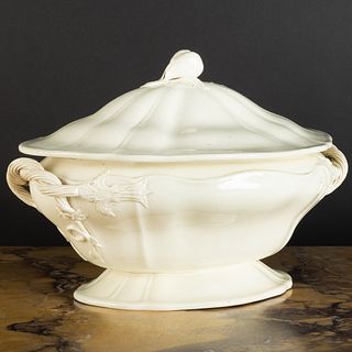 Leeds Creamware Oval Tureen and Cover