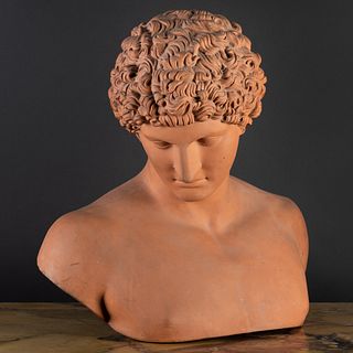Terracotta Bust of Antinous, After the Antique