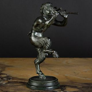 Small Bronze Figure of Pan