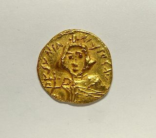 Tiberius II (578-562 AD), gold solidus, Constantine mint, VF/EF, 5.2gm