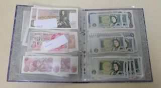 A collection of UK Banknotes, to include a Bank of England £5, 1947, Peppiatt, two consecutive O'Bri