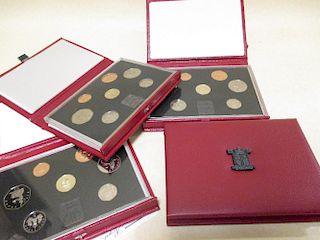 <p>Royal Mint Proof Sets, 1985 £1 - 1p, 1986 £2 - 1p, 1987 £1 - 1p, 1988 £1 - 1p, 1989 £2 - 1p, 1990