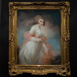 British School: Portrait of a Lady, Said to be the Honorable Mrs. Stanhope