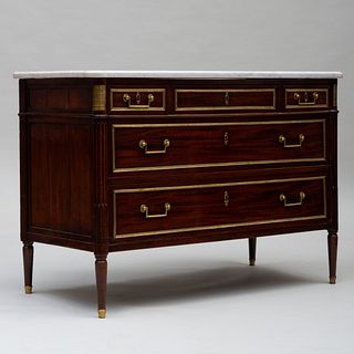 Directoire Brass-Mounted Mahogany Commode