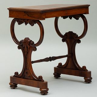 Late George IV Carved Goncalo Alves Work Table