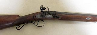 E Mosley, a flintlock hunting musket, with signed lock and walnut stock