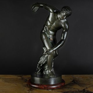 Bronze Figure of the Discus Thrower, After the Antique