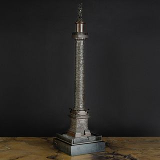 Patinated Bronze Model of the VendÃ´me Column