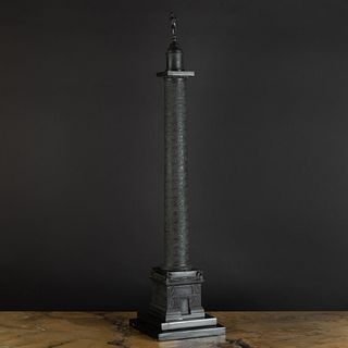 Patinated Bronze Model of the VendÃ´me Column