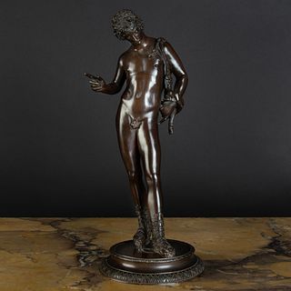 Bronze Figure of Narcissus, After the Antique