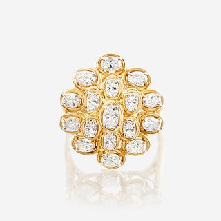 A diamond and eighteen karat gold ring, Oscar Heyman & Bros