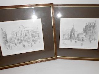 Arthur Delaney (1927-1987), Manchester scenes, series of four monochrome prints, limited editions si