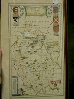 A collection of maps and plans of Bedfordshire and Hertfordshire, by Bowen, Moule, Drayton, Morden,