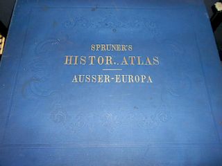 SPRUNER (K V) Hand-Atlas zur Geschichte Asiens, Afrikas, Amerikas und Australiens, Gotha 1855, folio