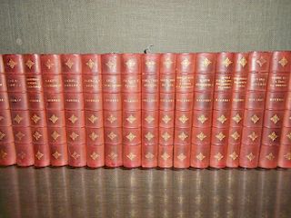 DICKENS (Charles) Works, Crown edition in 17 vols., c.1895, 8vo, half calf, illustrated